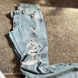 Slim baby blue jeans